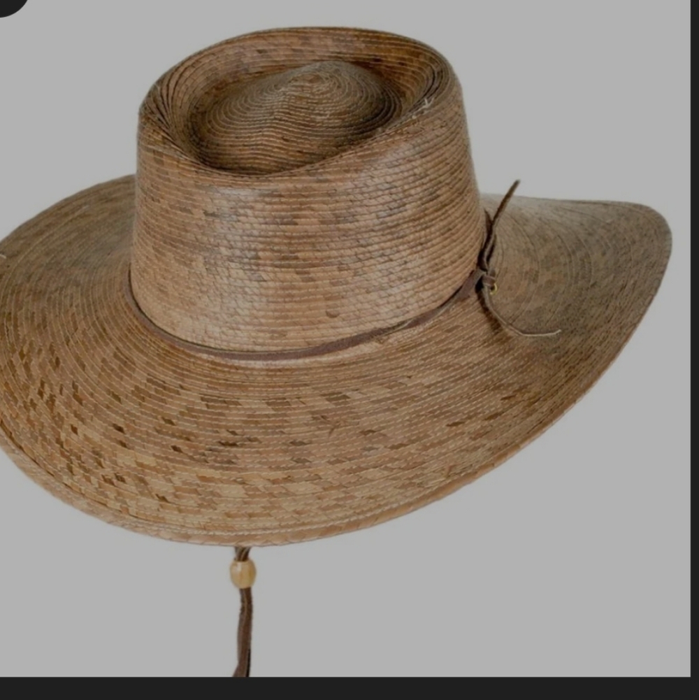 Tula Pecos Unisex Palm Straw Gus Western Hat Handcrafted in Mexico Gardening M/L